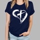 thumbnail image 1 of Fiudx Ofertas Flash Del Día Tops con Estampado de Moda para Mujer, Blusa de Manga Corta con Cuello Redondo, Camisetas, 1 of 4