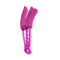 thumbnail image 3 of Cepillo de limpieza ciego de la ventana Pincel de polvo Duster de colector de polvo para la ventilación del aire para el aire para las cubiertas de Rosa rojo, 3 of 9