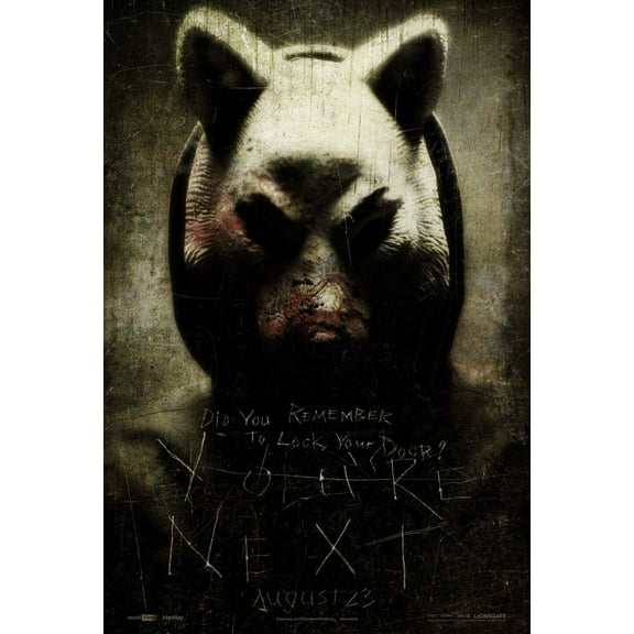 Youre Next Poster Metal Sign 8inx 12in Art Print on Metal 8x12 Multi-Color Square Adults Best Posters