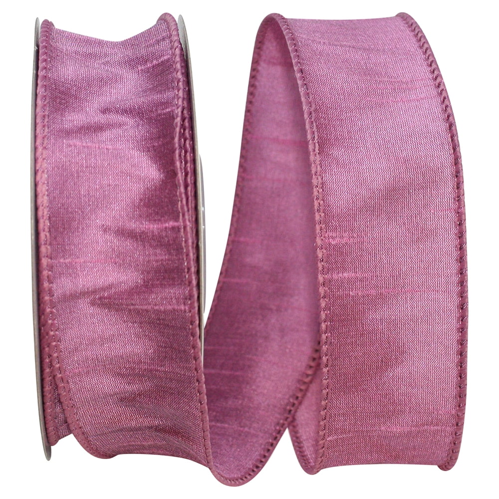 Reliance Ribbon Reliant Ribbon - 92975W-122-09F, Dupioni Supreme Wired Edge Ribbon ...