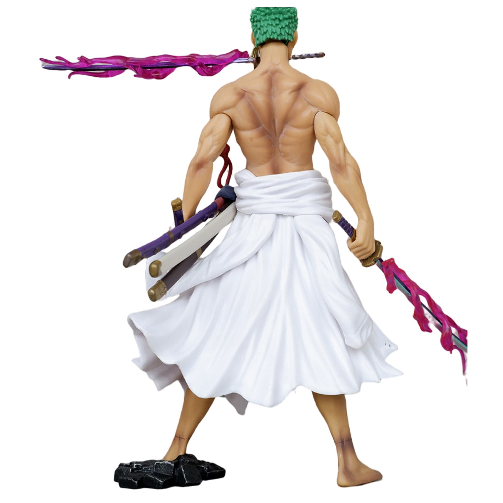 Njube Action figure Anime Collectibles PVC Figure Four headed Roronoa Zoro Figure Anime Action Figure