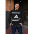 thumbnail image 2 of Old Glory Mens Pirate Ship Ugly Christmas Sweater Long Sleeve T Shirt, 2 of 6
