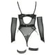 thumbnail image 3 of Gibobby Conjunto de lencería Sexy Conjunto de lencería de Brasier y pantaleta de Encaje y Transparencias(Negro, M), 3 of 5