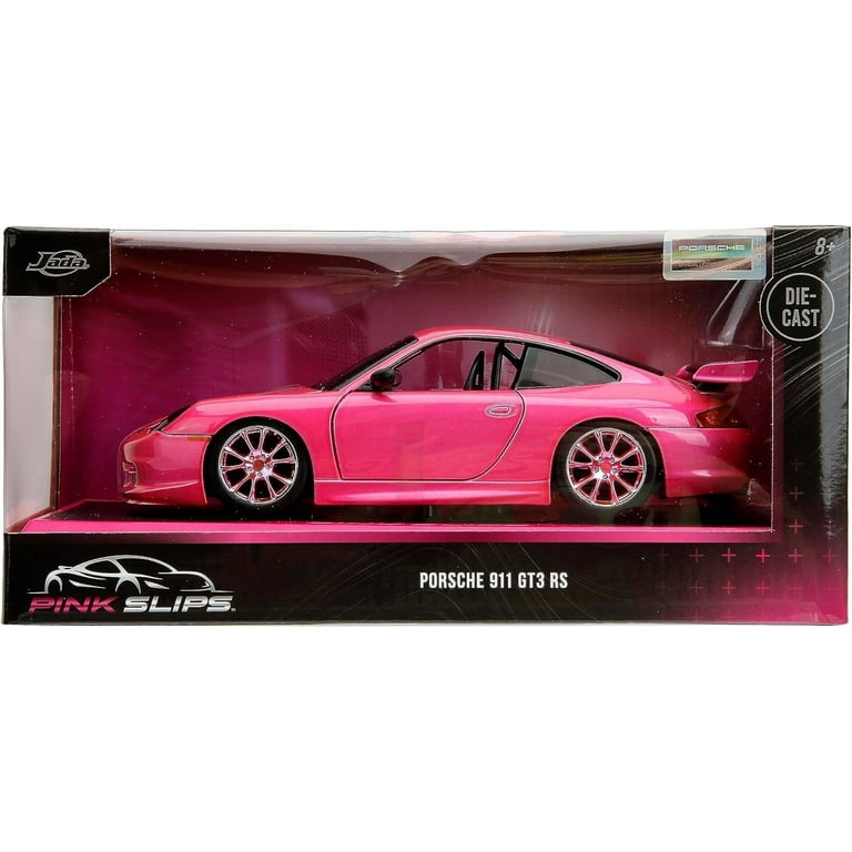 希少 JADA TOYS PINK SLIPS ポルシェ 911 GT3 RS Jada Porsche 911 GT3 RS Pink Metallic Toy Car, Pink Slips