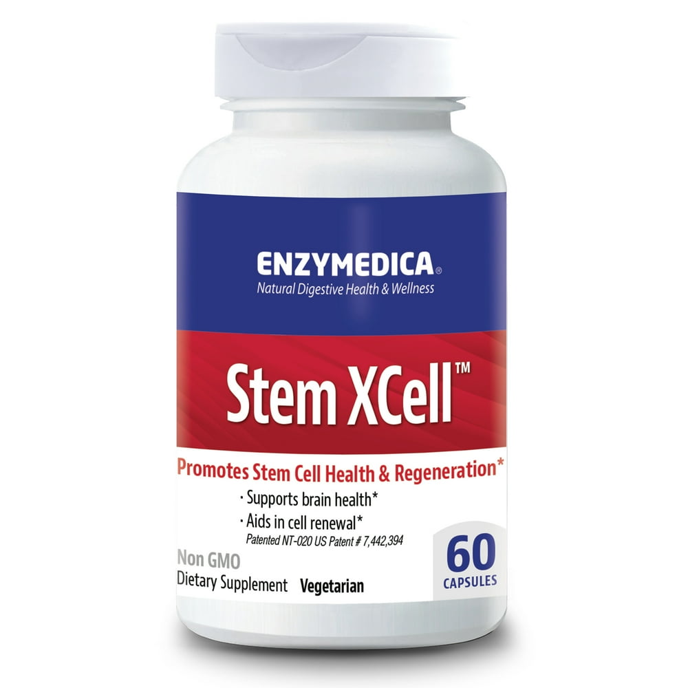 Enzymedica, Stem XCell, Antioxidant Support for Cellular Renewal, Brain