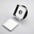 thumbnail image 4 of 6 Inch Square Shower Drain with 2-in-1 Flat & Tile Insert Cover 304 Stainless Steel Hair Strainer  Brushed Nickel   ljh, 4 of 10