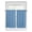 Blue, variant on White Half Window Curtains 24 Inches Long, Farmhouse Burlap Solid White Color Modern Linen Texture Window Treatment Curtain Drapes, Short Curtains Tiers for Kitchen Over Sink, 27.5"x24", 2 Panels