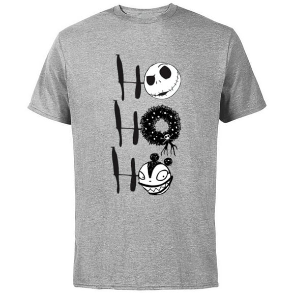 Disney Nightmare Before Christmas Jack Scary Teddy - Short Sleeve Cotton T-Shirt for Adults- Customized-Athletic Heather