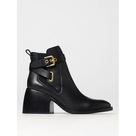 

See By Chloe Flat Ankle Boots Woman Black Woman
