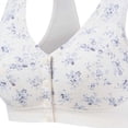 thumbnail image 4 of Gytharion Women's Large-size Bras Front-buttoned Wireless Adjustable Straps Bras Printed Comfortable Everyday Bras,36B-48C, 4 of 4