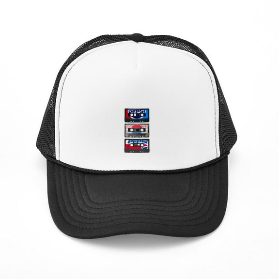 CafePress - Pepsi Flashback Tapes - Adjustable Unisex Printed Trucker Hat with Mesh Back