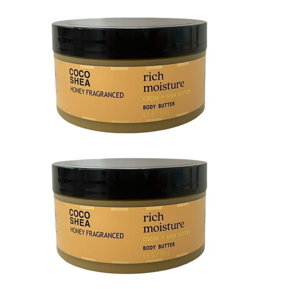 Bath & Body Works Coco Shea Honey Rich Moisture Body Butter 6.5 oz 2 Pack