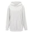 thumbnail image 4 of ZSQDM Hoodies for Women Pullover Women's Oversized Batwing Sweaters 2025 Fall Outfits Trendy Crewneck Knit Side Slit Fashion Pullover Tops Halloween Sweater Women Blending Sweatshirt （L）, 4 of 9