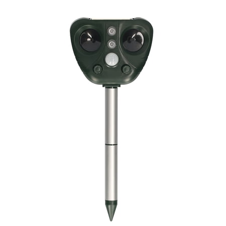 Abody Solar Powered Animal and Bird Repeller Universal Outdoor Solar Powered Motion Sensor Repellent with Flashing Light