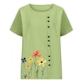 thumbnail image 2 of Cilsoka Button Down Shirts for Women Crop Solid Womens Tops Plus Size Graphic Tees for Women 3X Red Blouses for Women Dressy Plus Size My Orders Placed, 2 of 3