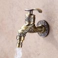 thumbnail image 2 of 1pc Grifo Antiguo Europeo De Aleación De Zinc, Grifo De Pared De Agua Fría Único Para Lavadora, Adecuado Para Lavadoras/Piscinas De Fregar/Piscinas De Lavandería, 2 of 3