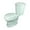 White, variant on Sheffield 2 Piece Round Toilet White Ceramic 0.8/1.6 GPF Dual Flush Toilet w/Slow Close Seat Renovators Supply