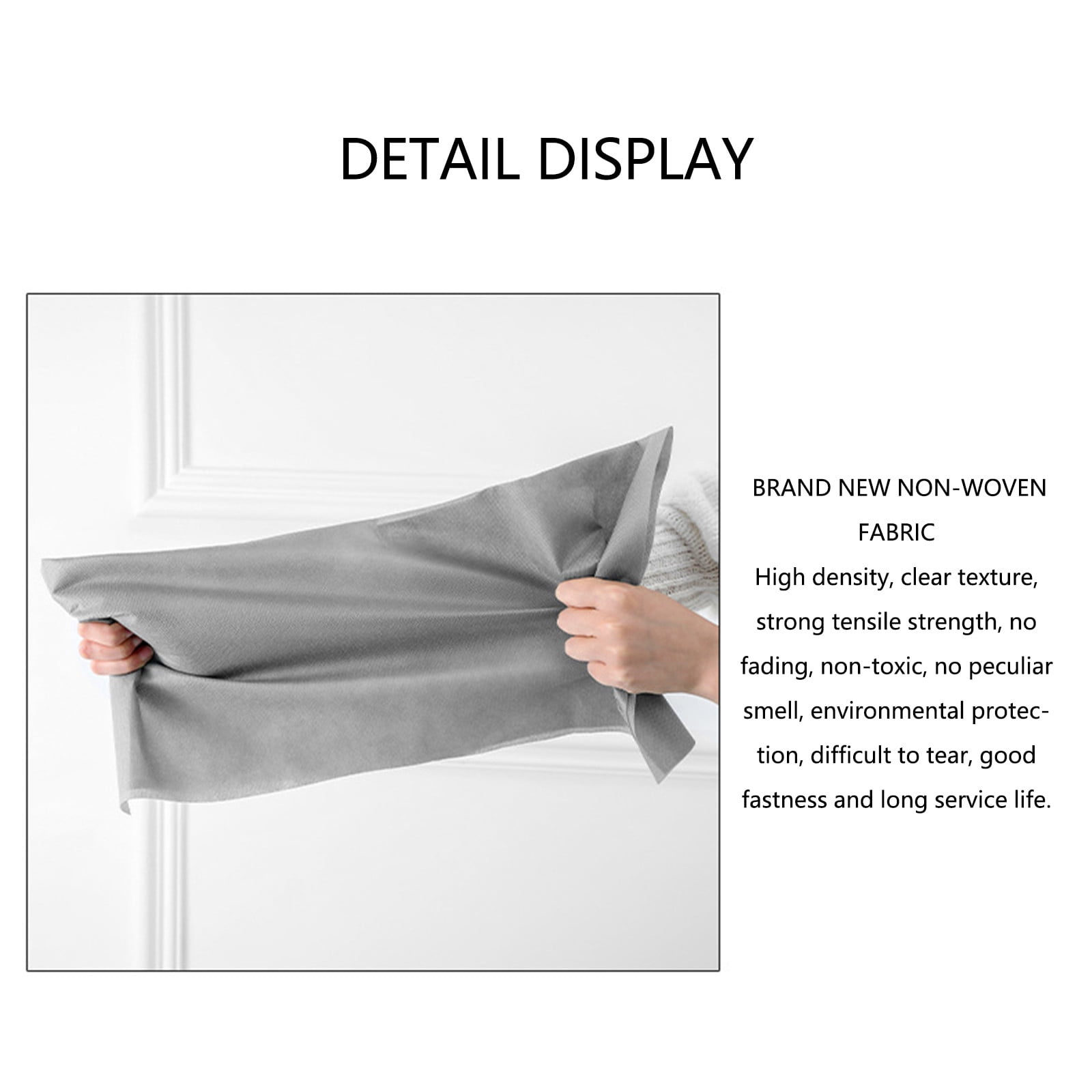 Wovilon Storage Bags Non Woven 10 Layer With Transparent Cover Hat Storage Hanging Bag Baseball Cap Storage Bag Shoe Storage Bag