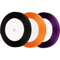 thumbnail image 1 of Orange, Black, and Purple Satin Ribbon Rolls 10mm for DIY Crafting, 1 of 5