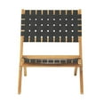 thumbnail image 4 of Alaterre Furniture 3-Piece Acacia Wood Bistro Set – 2 Foldable Chairs & Table with Woven Seats for Patio/Deck, 4 of 15