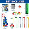 thumbnail image 2 of Set de golf Letapapa para niños pequeños con palos, pelotas de 3 a 6 años, azul, 2 of 6