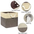 thumbnail image 5 of Cestas de almacenamiento grandes para estantes Cestas organizadoras de tela Cajas de almacenamiento plegables para armarios Ropa de guardería Juguetes MFZFUKR DCF410-1, 5 of 5