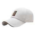 thumbnail image 1 of 1 gorra de béisbol moderna para exteriores, transpirable, deportiva, clásica, con visera para hombre (blanca)., 1 of 6