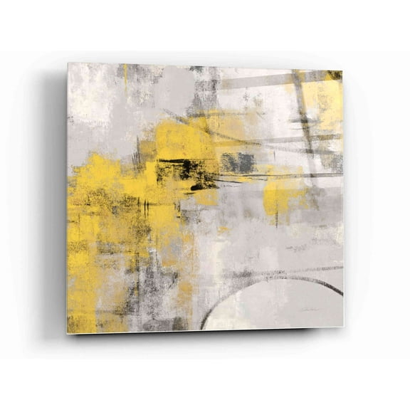 Epic Art 'Stone Gardens II Yellow' by Silvia Vassileva, Acrylic Glass Wall Art, 12"x12"