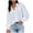 White, variant on FNFYFH Women's Lantern Long Sleeve Shirt Wrinkle-Resistant Smocked Cuffed Button Down Shirts Dressy Casual Work Blouse with Pocket