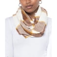 thumbnail image 5 of CHARTER CLUB Womens Ivory Woven Chenille Loop Fringed Infinity Scarf, 5 of 5