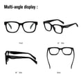 thumbnail image 3 of Gafas unisex con montura cuadrada tipo kimorno que bloquean la luz azul, 3 of 6