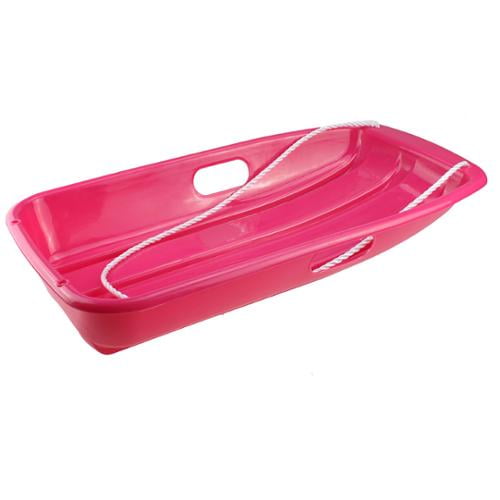 AGPtek_ Winter Durable Plastic Snow Sled Boat Shape Snow Sledge Outdoor Pulling Snow Board Snow Seats for Kids by