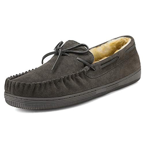 Moccasin Slippers Fuzzy Plush 