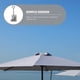 thumbnail image 4 of COMPUKAS Soporte De Parasol De Metal Plateado Para Exterior Para Uso En Y Patio, 4 of 8