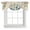 Brown Blue, variant on Tie Up Valances for Windows, Teal Beach Coastal Adjustable Valance Curtains Window Treatment for Living Room, Summer Nautical Coral Shell Botanical Vintage Rod Pocket Kitchen Curtains 42x12 Inch