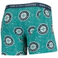 thumbnail image 5 of Men's Pair of Thieves Black/Teal Seattle Mariners Super Fit 2-Pack Boxer Briefs Set, 5 of 5
