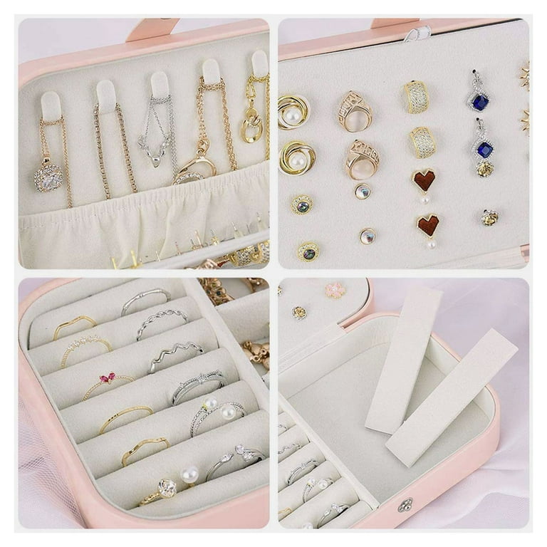 Buy Wholesale China Suede Jewellery Organizer Box Double Stackable Layer  With Necklace Hangers & Jewellery Organizer Box at USD 6.95