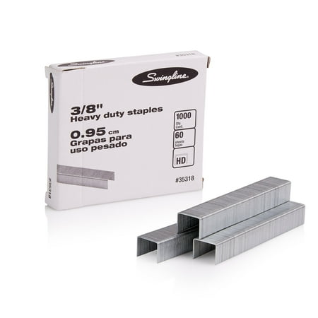 UPC: 0074711353182 | Swingline Premium Heavy Duty Staples  3/8  Leg  100 Per Strip  1 000/Box