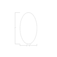 thumbnail image 3 of Oval Bistro Height Meeting Table T-Shaped Metal Base 46x84 Bar Table, 3 of 6