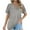 Gray, variant on Mesh Sheer Tops for Women 2025 Solid Short Sleeve O-neck Pullover Gauze Hollow OuT-Shirt Blouse Gray