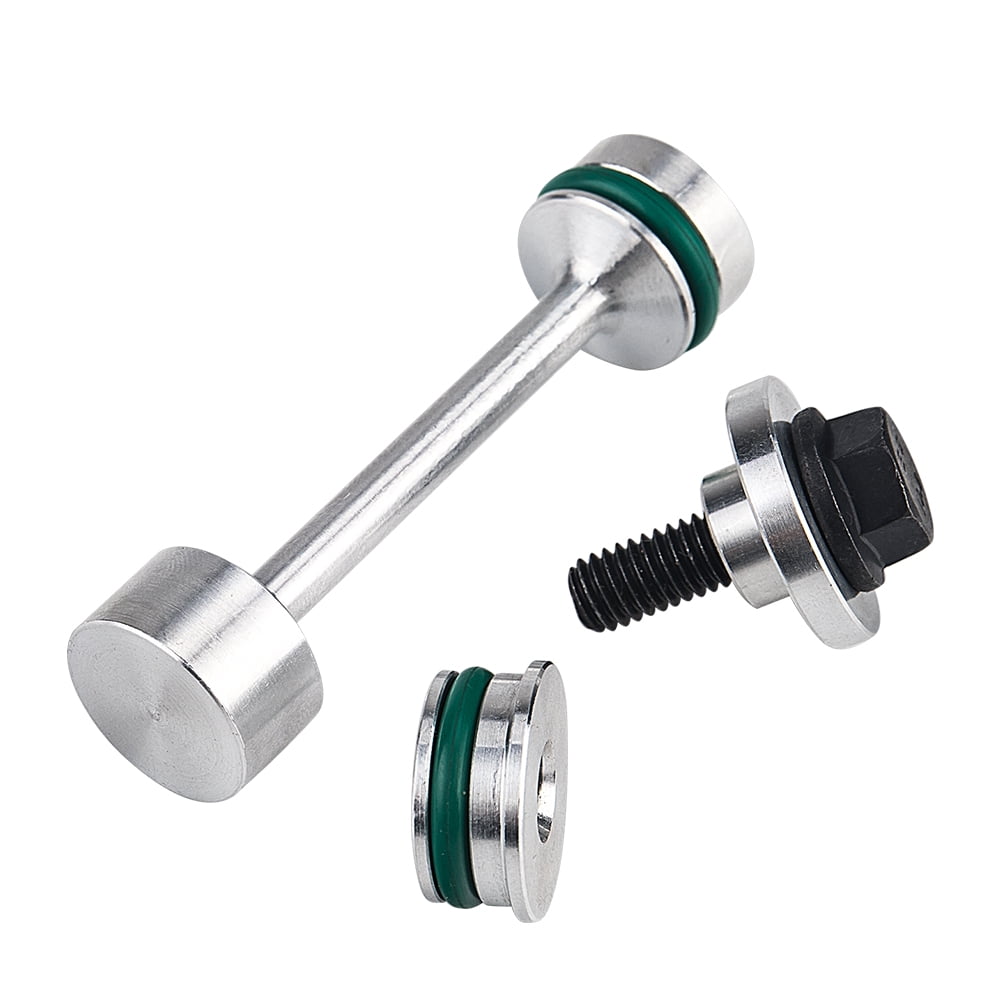 3mirrors Billet Aluminum Oil Diverter Barbell, Oil Tube Hold Down