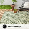 thumbnail image 6 of Nicole Miller New York Patio Country Zoe Moroccan Damask Indoor/Outdoor Area Rug, Light Green/Ivory , 5'2"x7'2", 6 of 9