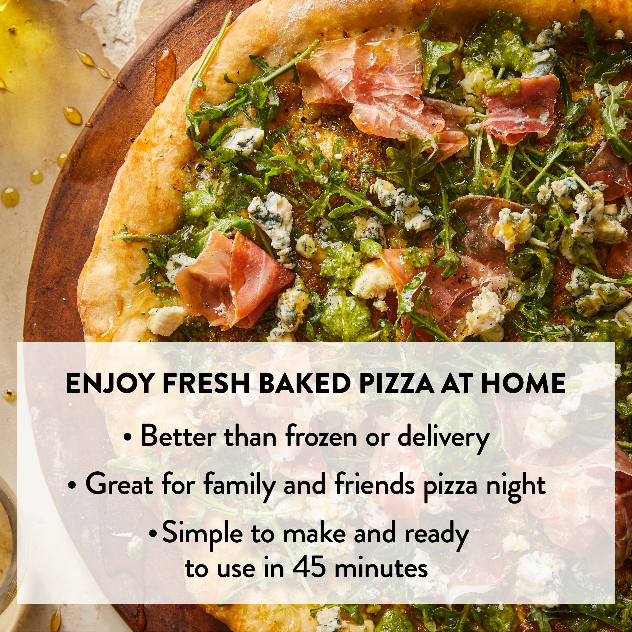 DeLallo Pizza Dough Kit, Made in Italy with 00 Flour, Non-GMO, 17.6 oz Bag