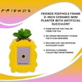 thumbnail image 7 of Friends Peephole Frame 3-Inch Ceramic Mini Planter with Artificial Succulent, 7 of 7