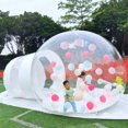 thumbnail image 3 of Anqidi Inflatable Bubble Tent Luxury Single Tunnel Transparent Eco Bubble House Outdoor Dome Greenhouse Camping Tent 3*5m w/Blower, 3 of 12