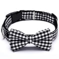 thumbnail image 1 of Nœud Papillon pour Chien à Carreaux Ajustable Collier Mignon pour Chien Collier Nœud Papillon pour Chaton avec Boucle, 1 of 10