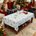 thumbnail image 5 of Luoshdecor Christmas Snowflake Tablecloth,Winter Holiday Gift,Wihte Snowflake Wonderland Table Cover for Christmas Holiday Party Table Decor, 54 x 104 in, 5 of 7