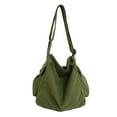 thumbnail image 2 of Bolsa multifunción de lona Salvador Hobo Bolsa de mensajero Ocio Gran capacidad Tote Purse Mochila Mujeres Hombres VERDE, 2 of 10