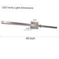thumbnail image 5 of Goozegg 40 inch LED Bathroom Vanity Lights over Mirror, 3CCT Modern Vanity Lighting Fixtures, 30 Watt, Nickel, 5 of 8