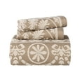 thumbnail image 2 of Superior 3-Pieces High-Durability Reversible Cotton Blend Bedspread Set, Queen, Taupe, 2 of 8